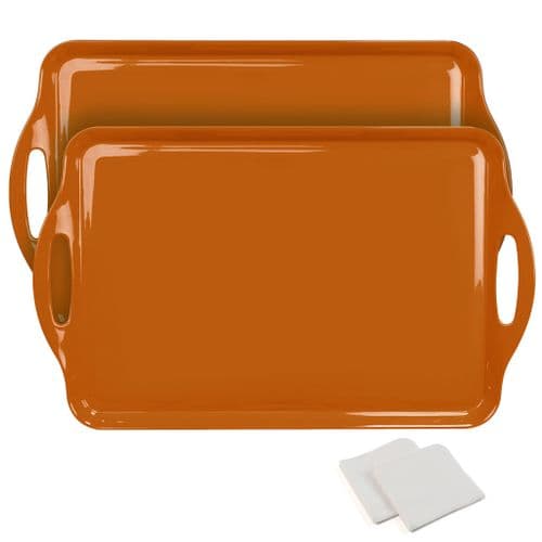 Hutzler Melamine Serving Tray with Handles