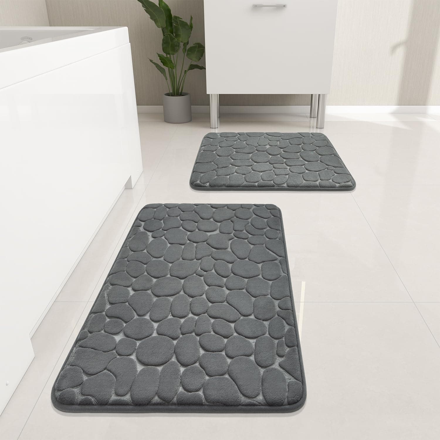 Genteele Memory Foam Bath Mat 17x24