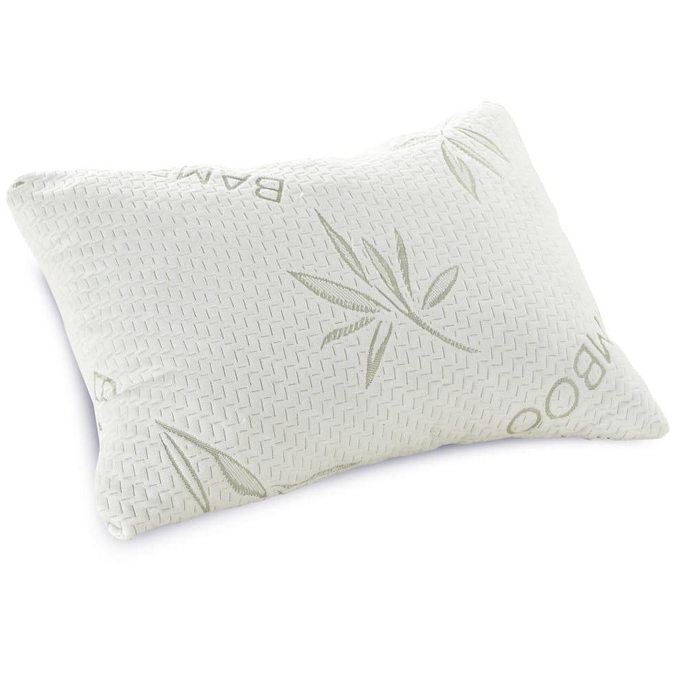 Queen Memory Foam Bed Pillow Solid Slow-Response Medium Loft