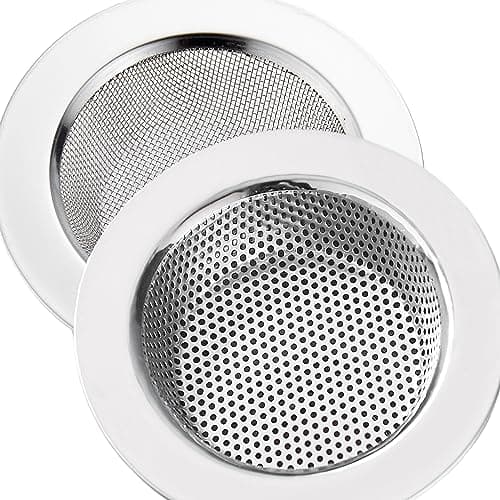 Fine Mesh Stainless Steel Sink Strainer 3-Pack