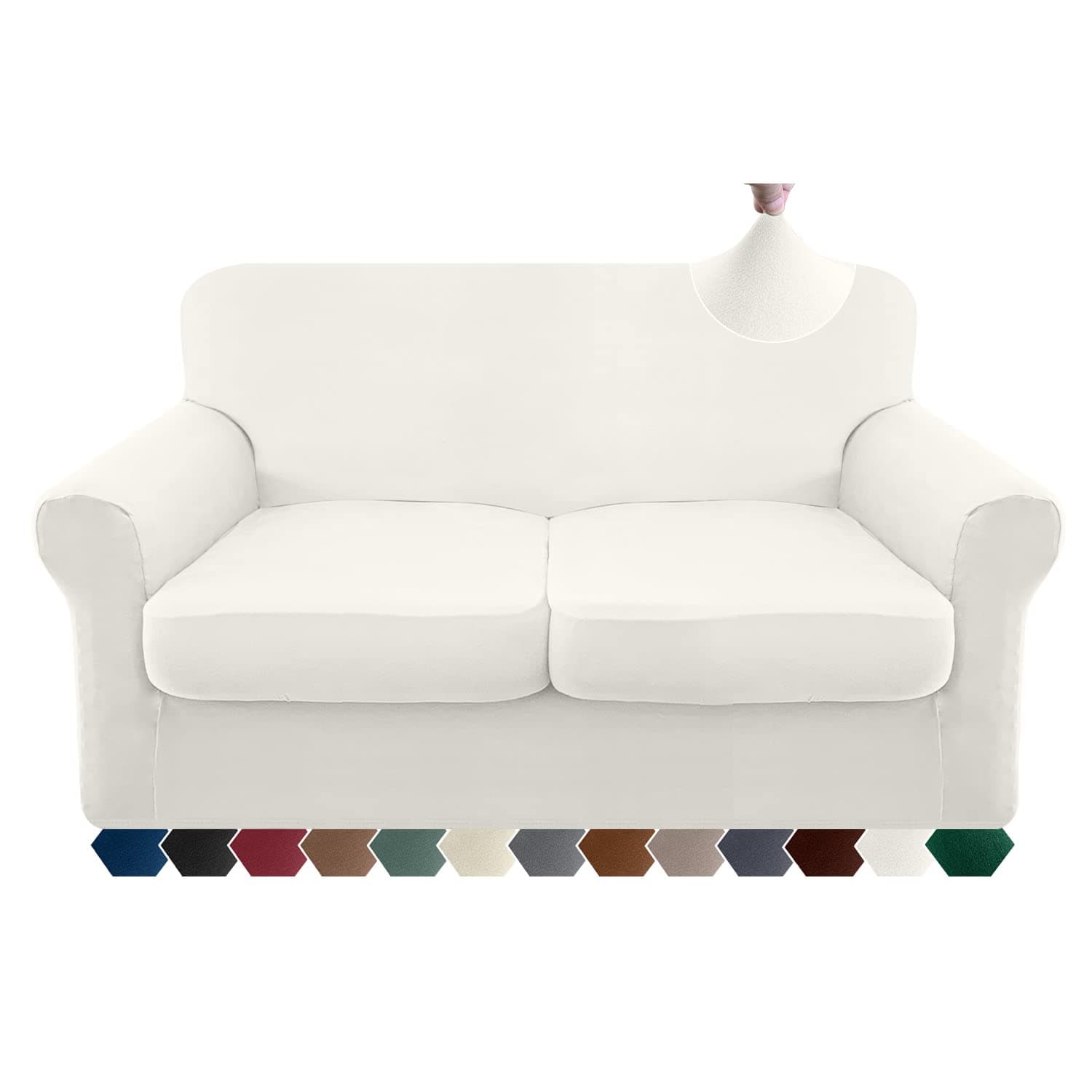 Microfiber Stretch Cushion Covers 3-Pack