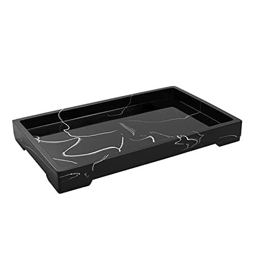 Mightree Marble Pattern Resin Vanity Tray
