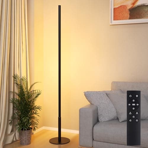 Slim Minimalist Floor Lamp (Matte Black)