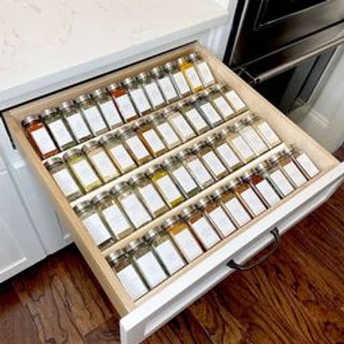 Miukaa Acrylic Spice Drawer Organizer