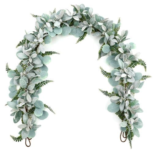 Mixed Greenery Garland with Eucalyptus and Fern