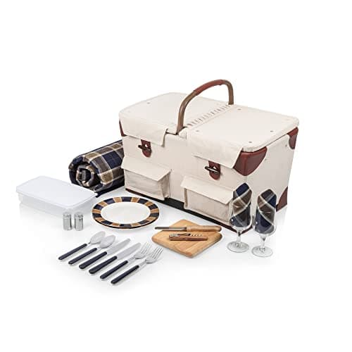 Monogrammed Canvas Roll Picnic Blanket