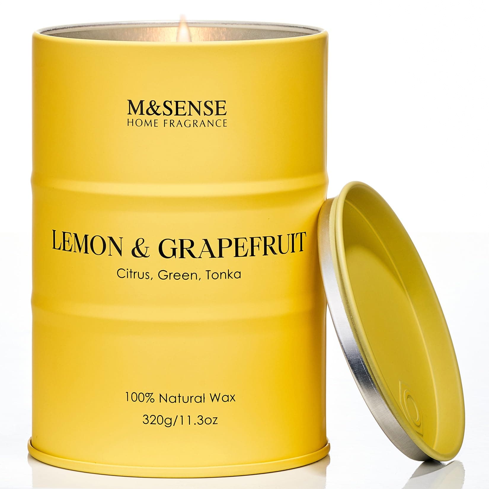 M&SENSE Lemon Grapefruit Soy Candle