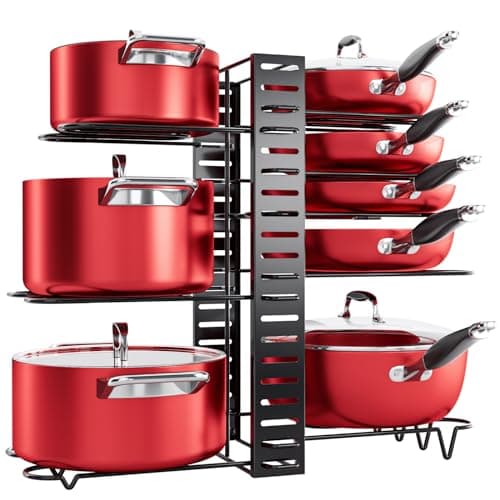 MUDEELA 8-Tier Pots and Pans Organizer Under Cabinet