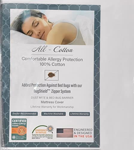 National Allergy 100% Cotton Queen Mattress Encasement