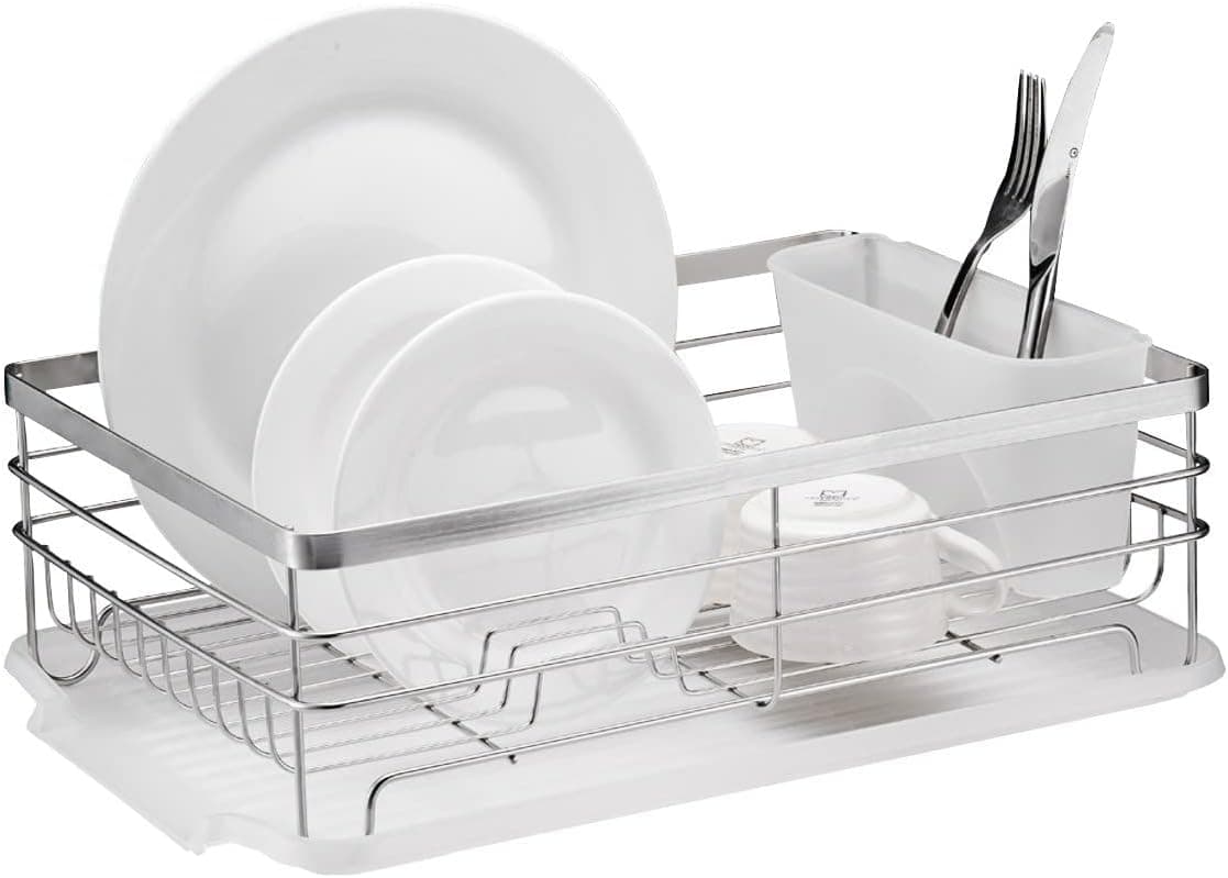 Neat-O Stainless Steel Dish Drying Rack with Drainboard