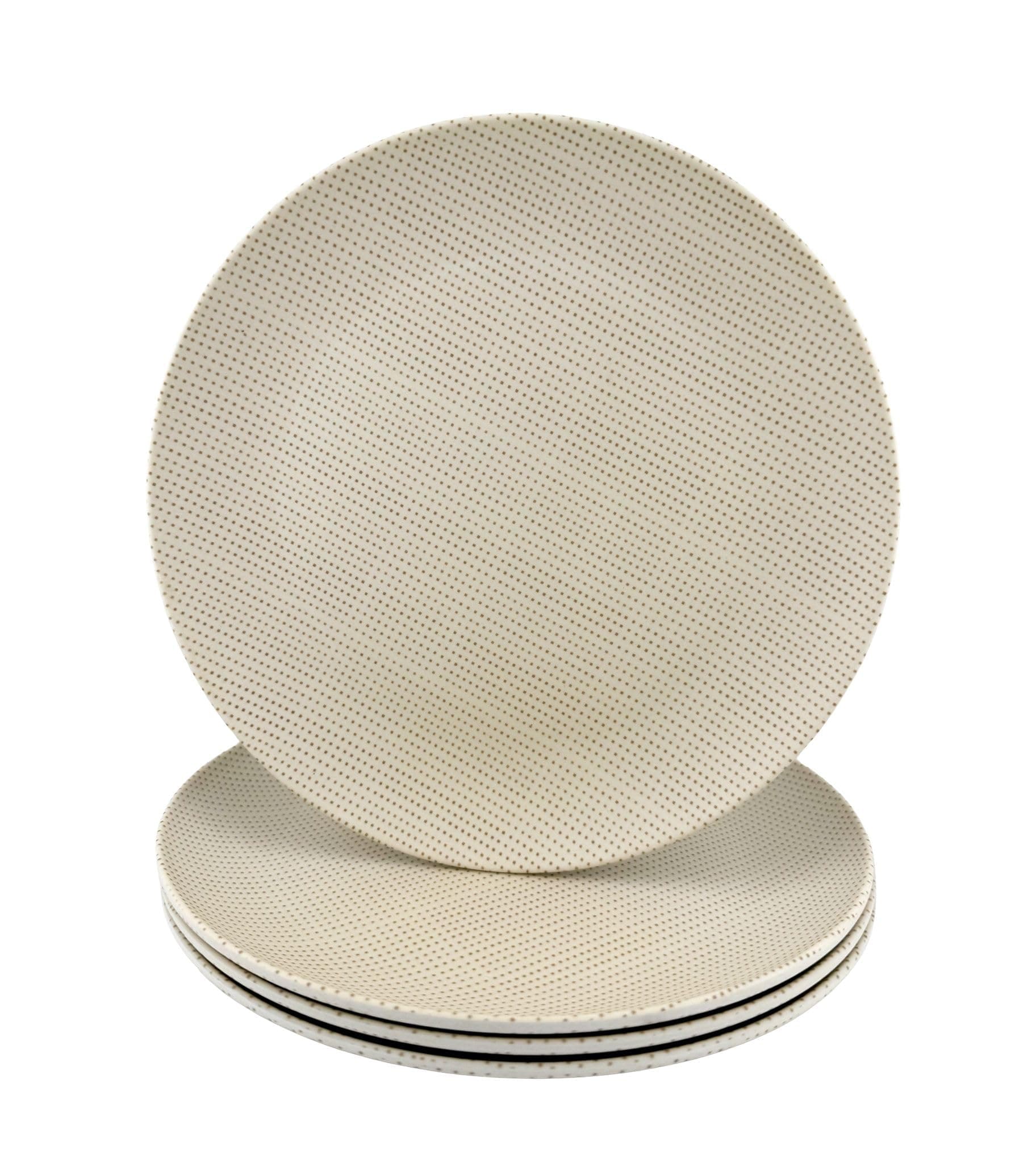 Eco-Friendly Bamboo Fiber Dinner Plates Set of 4