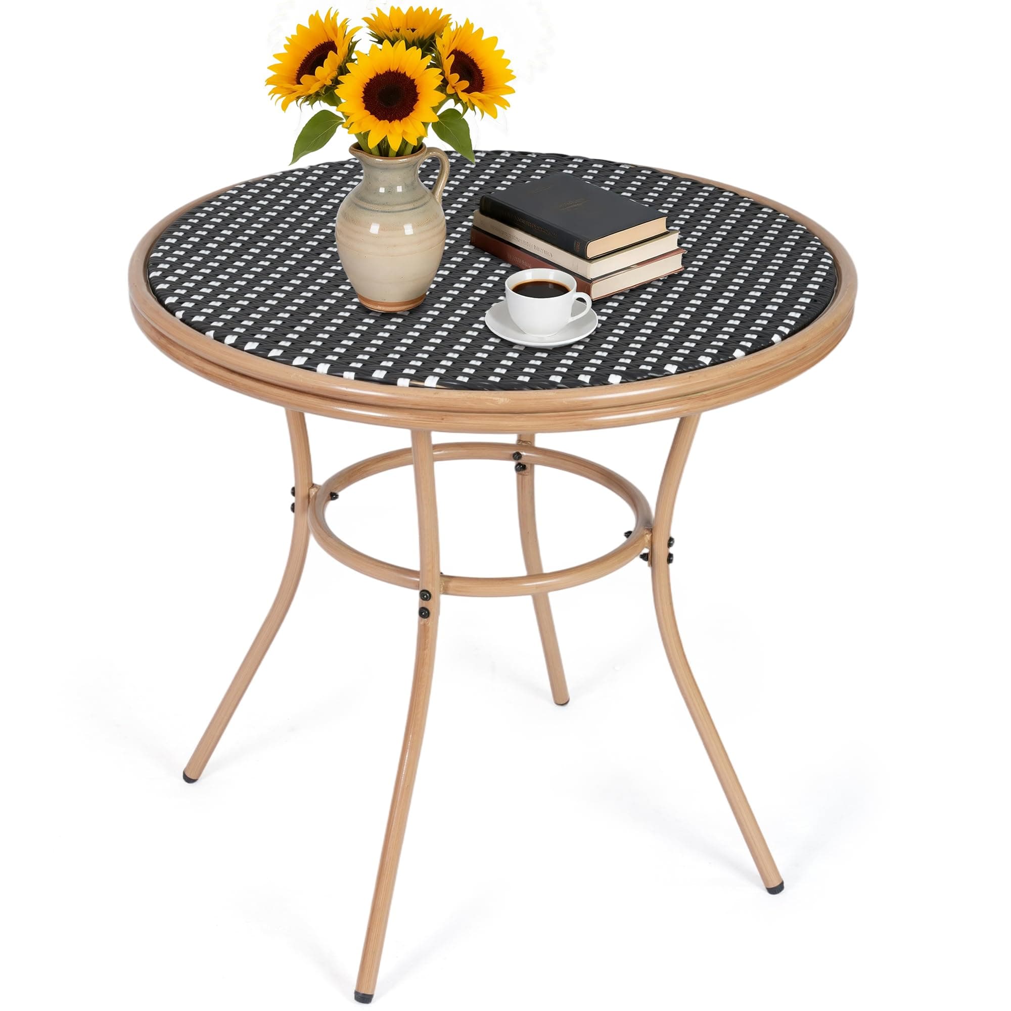 Outdoor Bistro Cafe Table Folding Metal