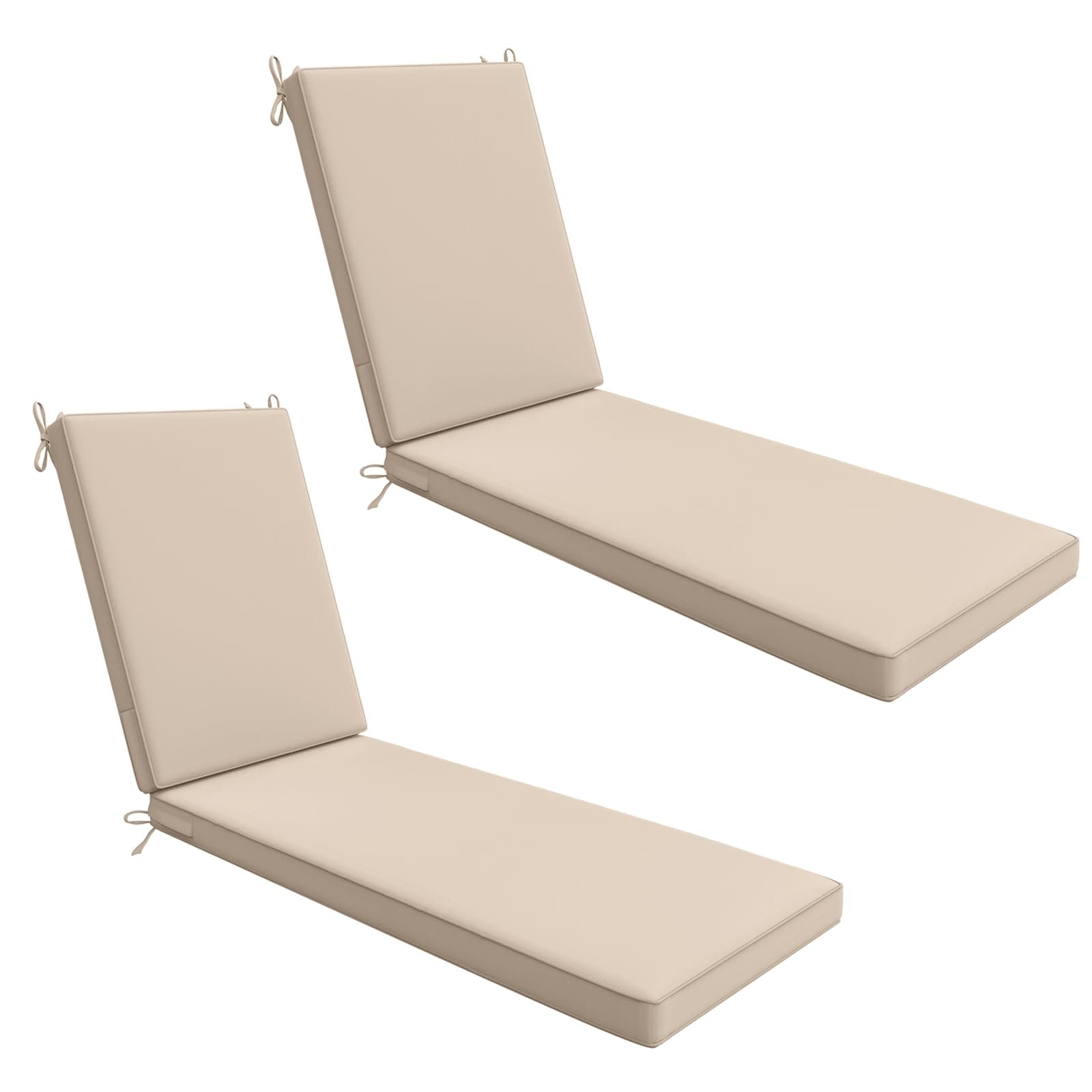 Outdoor Chaise Lounge Cushion 73-Inch Waterproof
