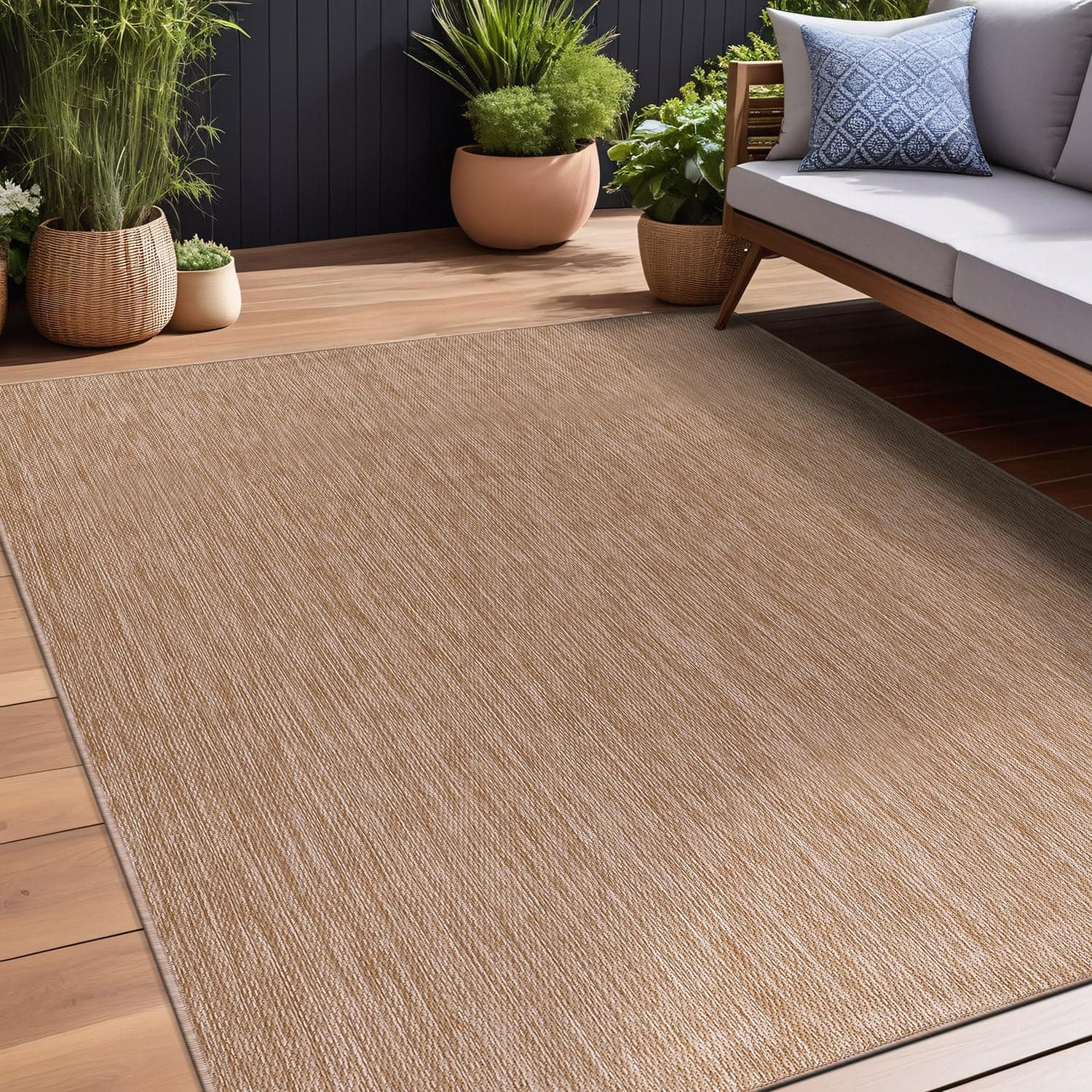Outdoor Patio Area Rug 5x7