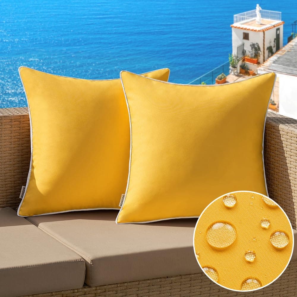 Outdoor Throw Pillow Covers Set of 4