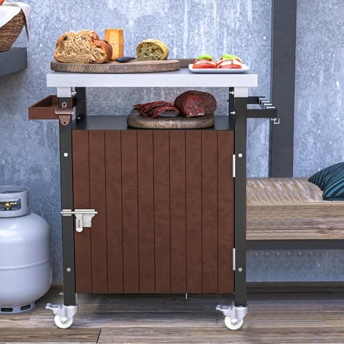Outspurge Outdoor Grill Cart with Accessories