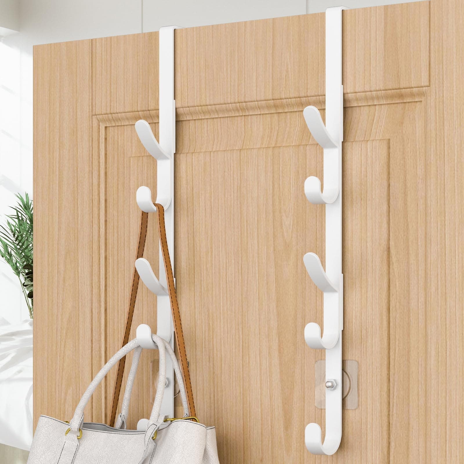 Over-The-Door Hook Organizer Rack Heavy Duty