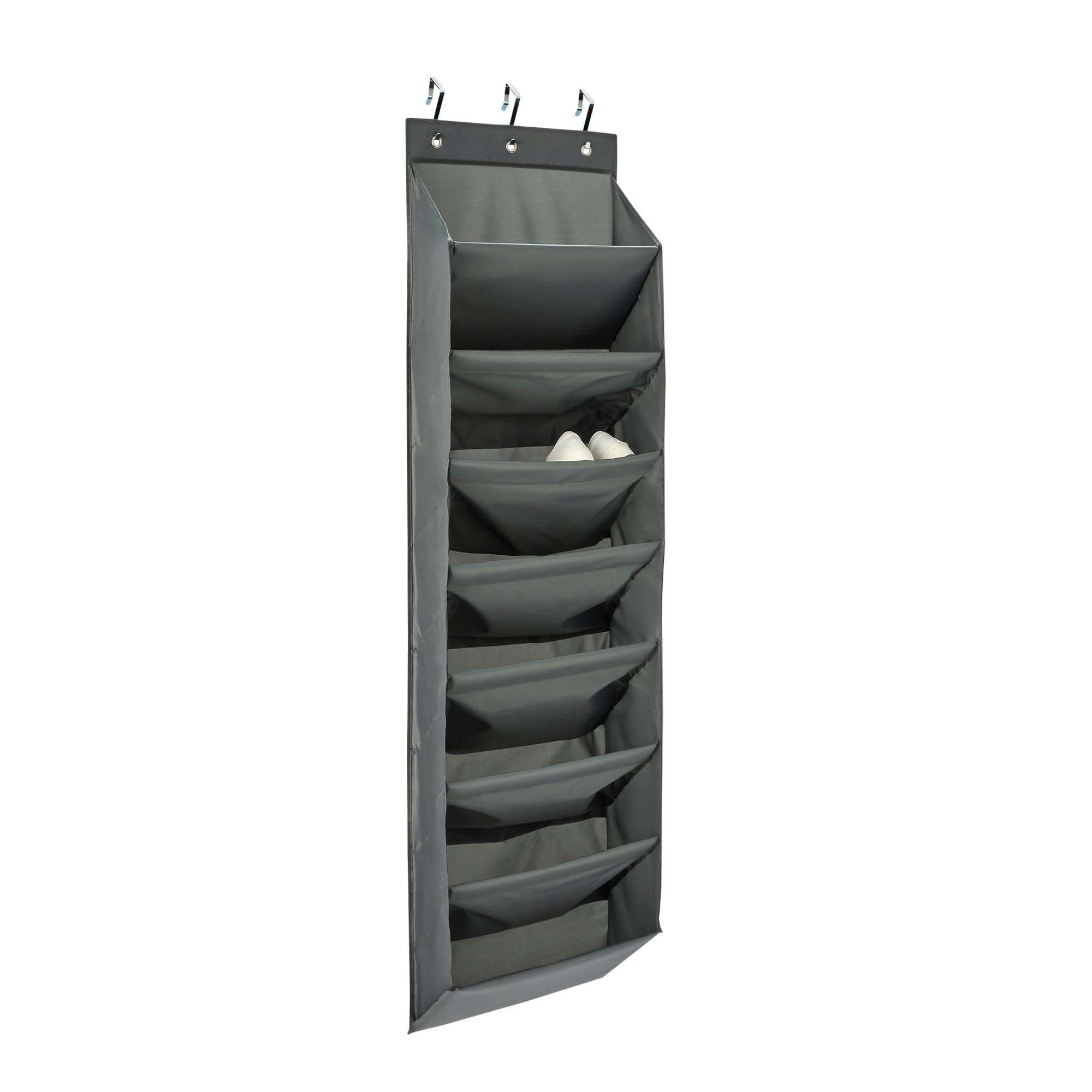 24-Pocket Over-the-Door Shoe Organizer (Clear)