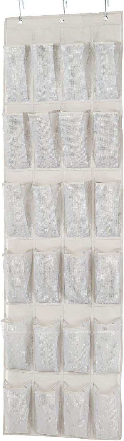 Over-Door Shoe Organizer (24 Pockets)
