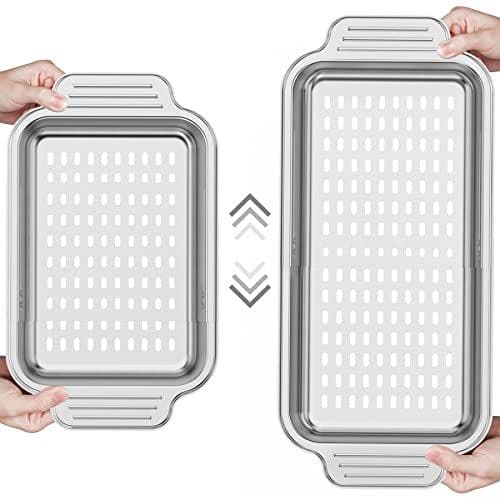 Over-Sink Expandable Colander Strainer