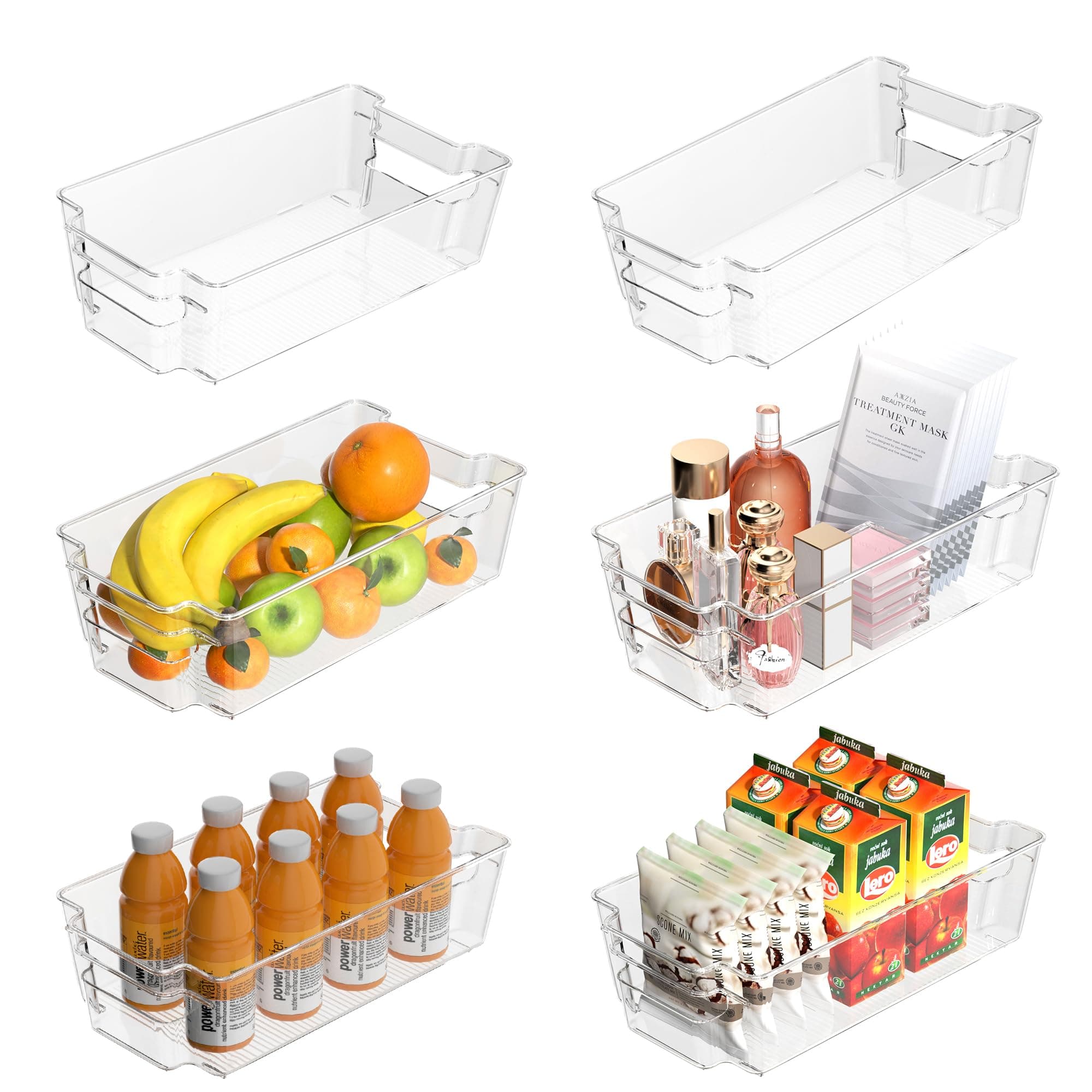 Sorbus Stackable Fridge and Freezer Organizer Bins