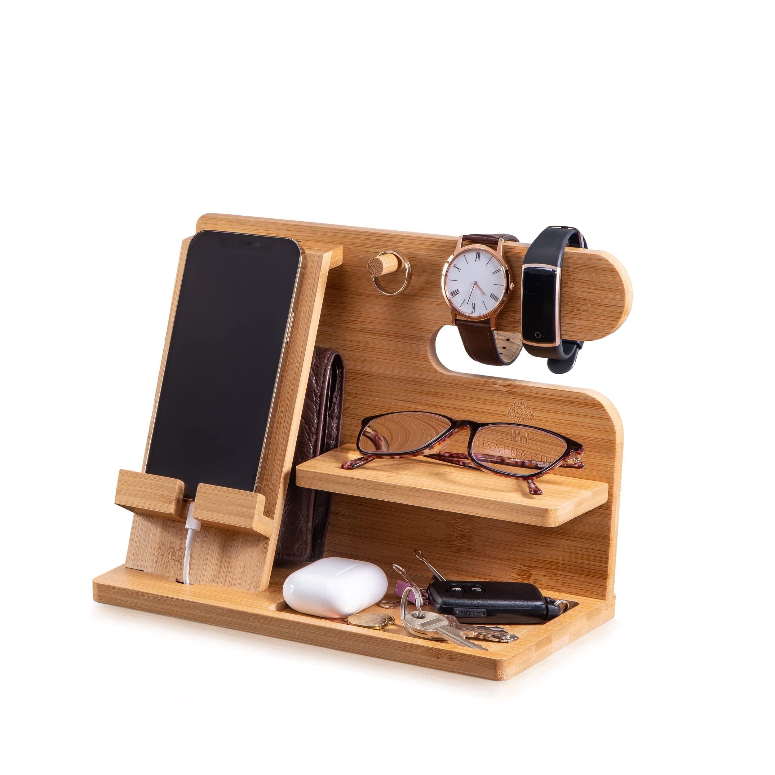 Wooden Phone Stand for Nightstand