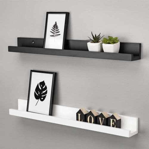 60-Inch Picture Ledge Shelf (2-Pack)