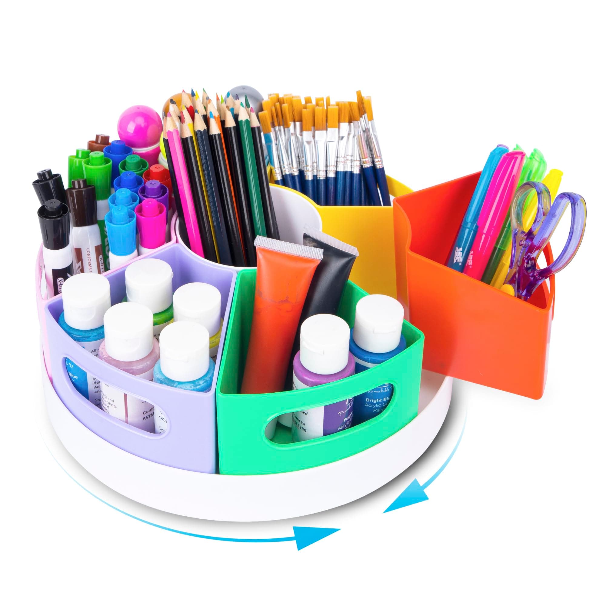 Podzly Classroom Caddy Organizer Pack of 6 with 3 Compartments