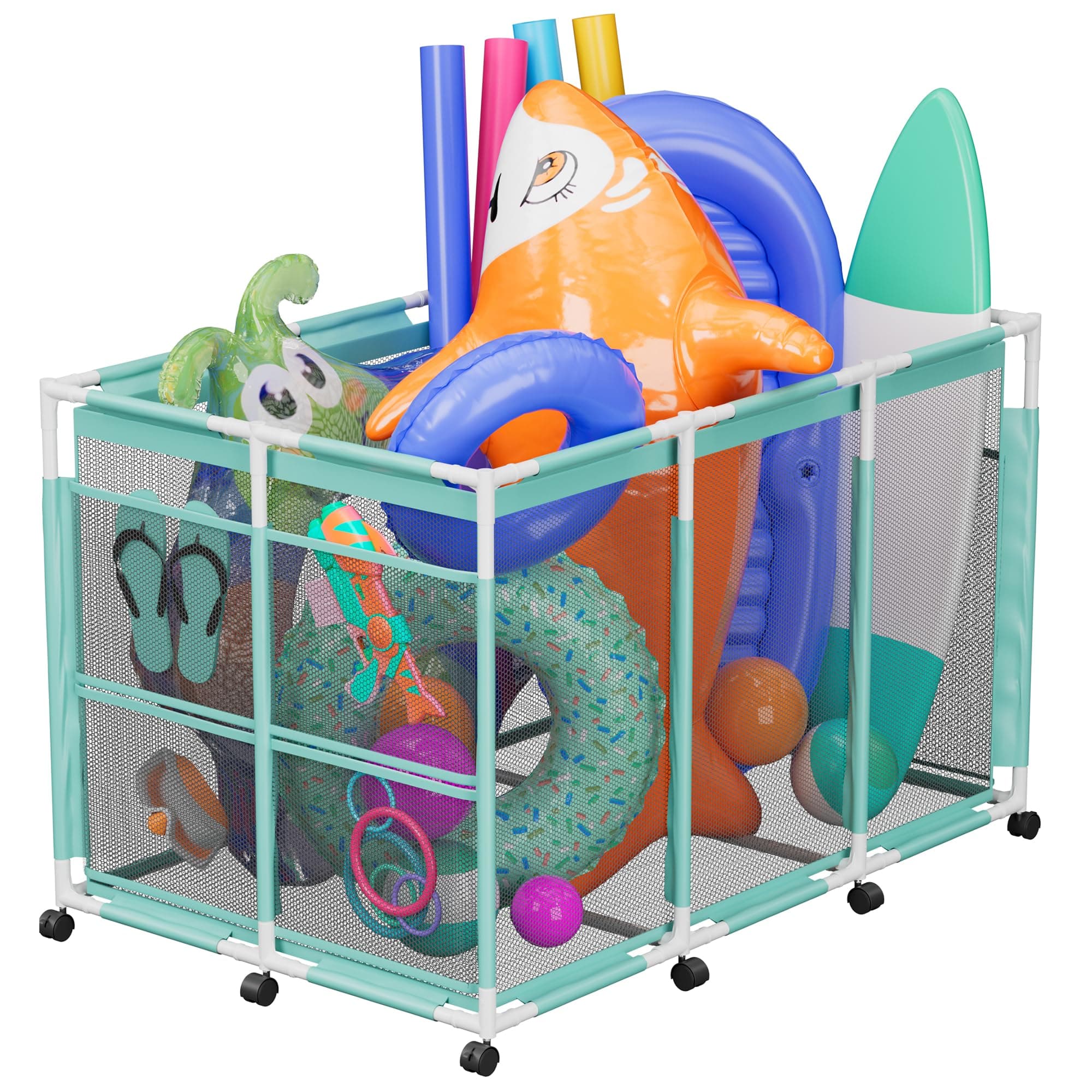 Pool Float Storage for Pool Noodles, Floats, and Inflatables