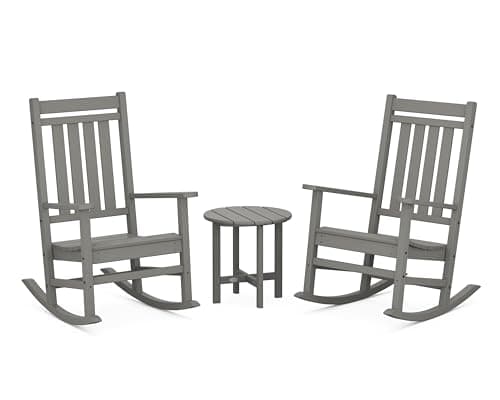 POLYWOOD Vineyard Outdoor Rocking Chair - Slate Grey