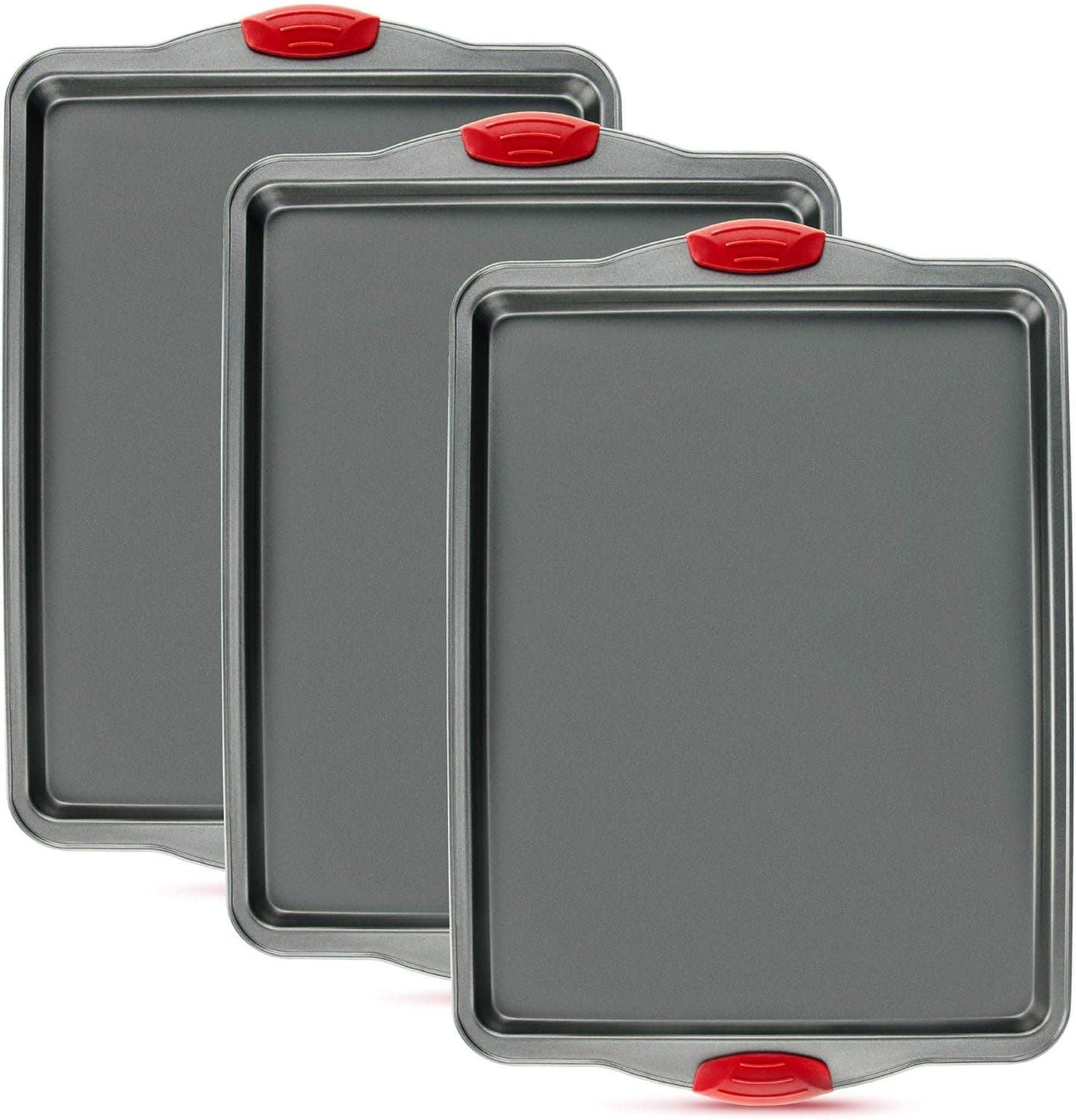 Premium Nonstick Baking Sheet Set of 3 Heavy Gauge