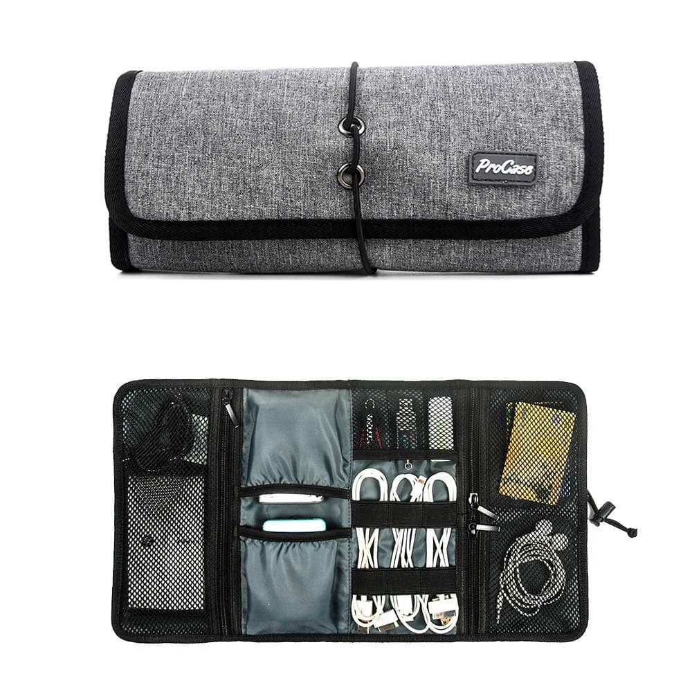 ProCase Electronic Organizer Cord Pouch Roll-Up