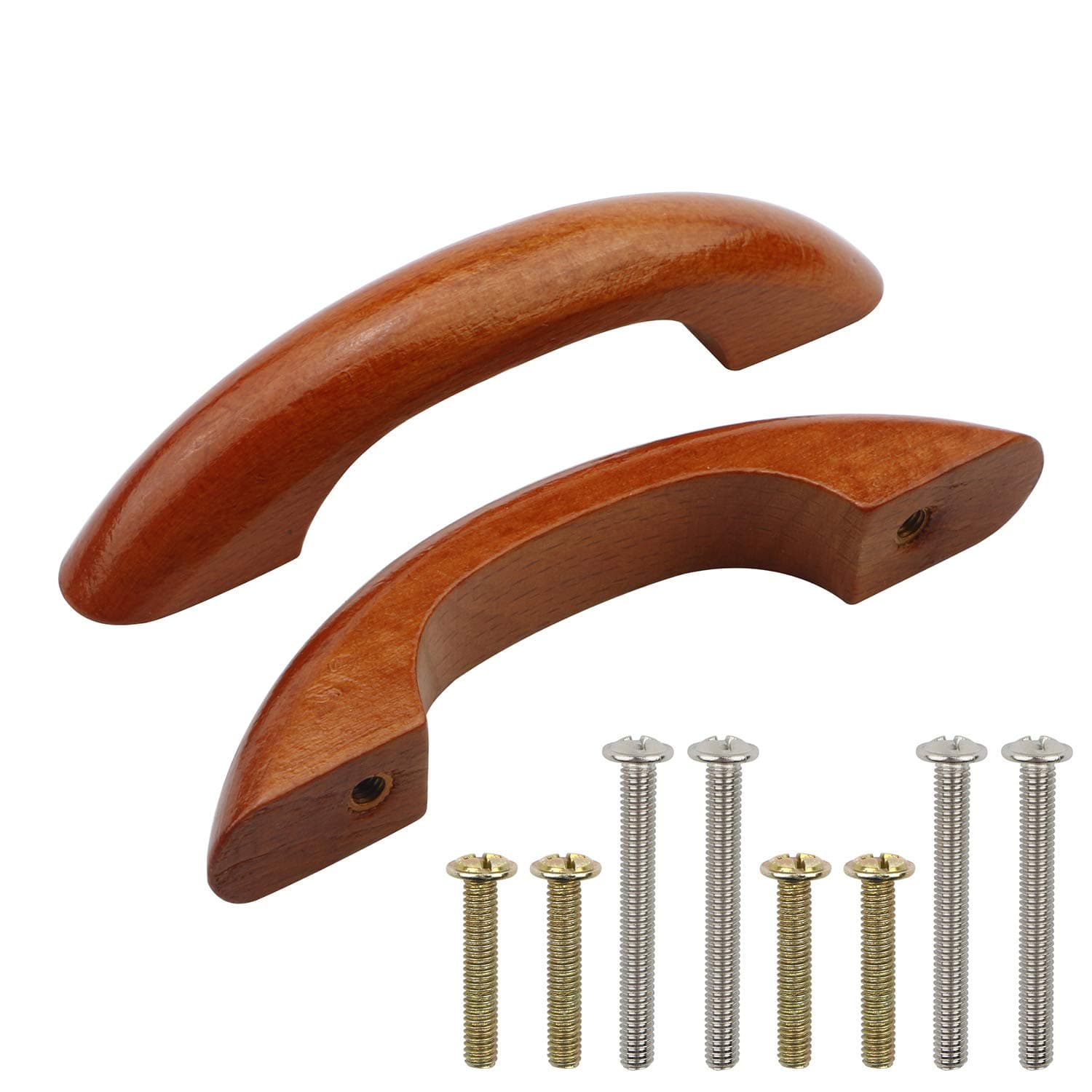Pxyelec 10-Pack 6.3-Inch Wooden Cabinet Handles