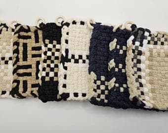 Silicone-Backed Quilted Pot Holders (Set of 4)