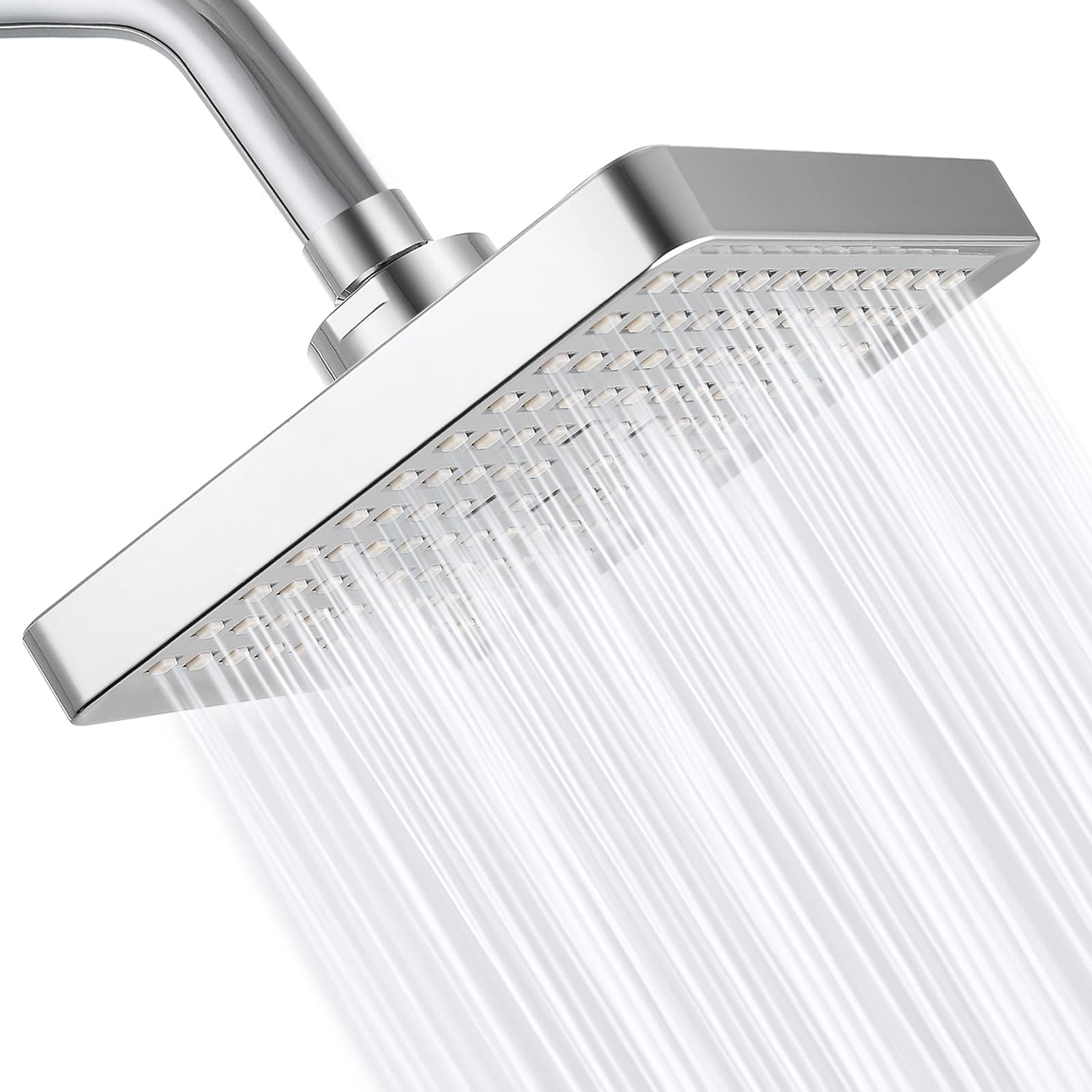 High-Pressure Rain Showerhead with Air Injection