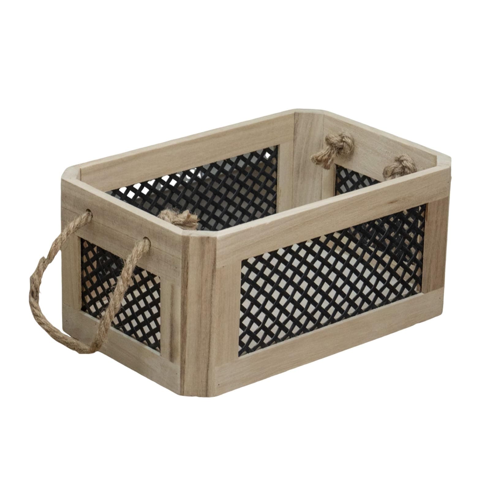 LaMorée Rattan Storage Basket Set of 4 with Handles