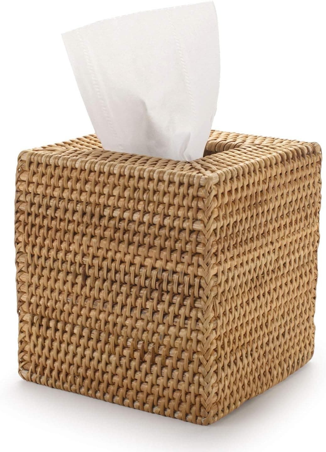 Rattan Tissue Box Cover