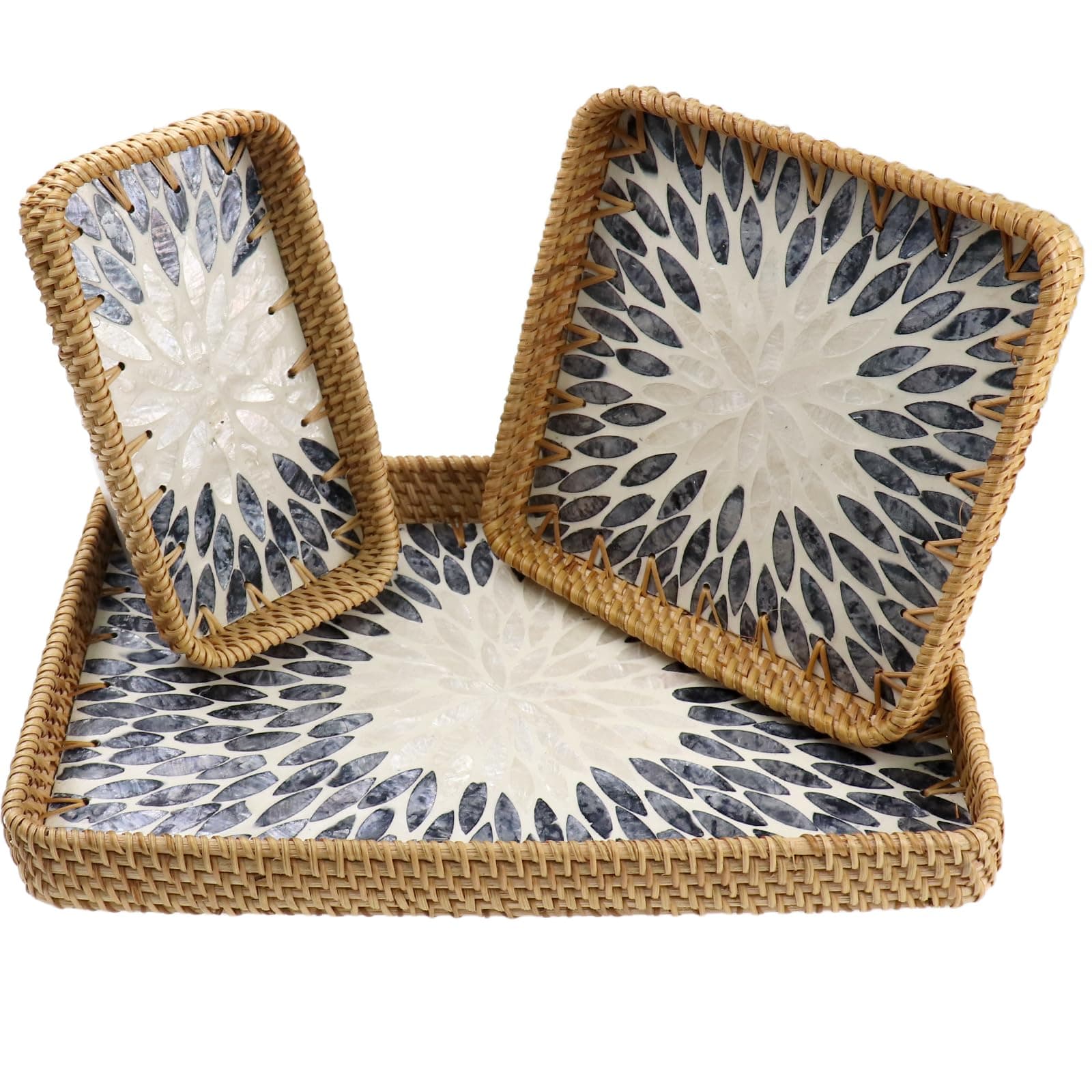 Rattan Woven Tray with Handles