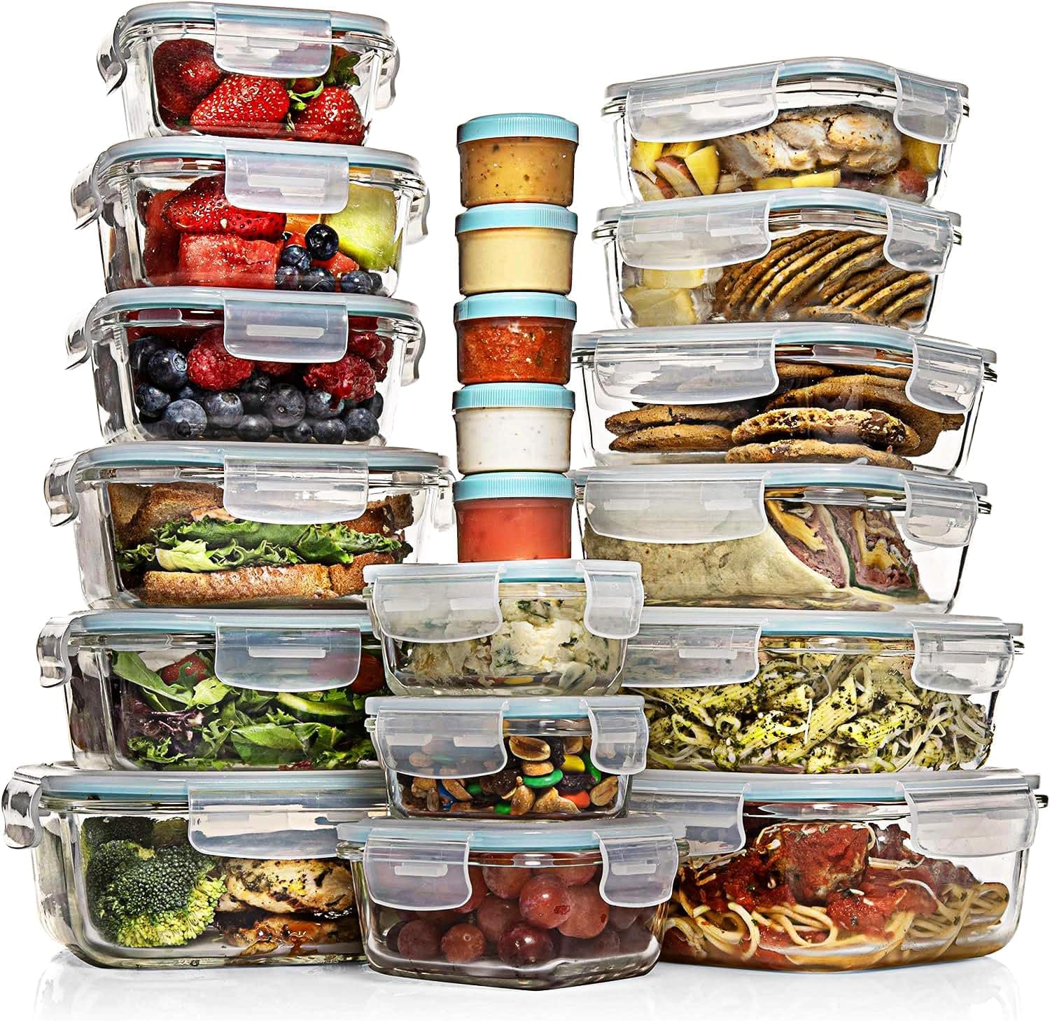 Razab 35-Piece Glass Food Storage Set