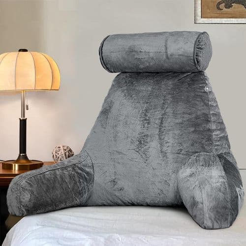 Backrest Reading Pillow with Arms