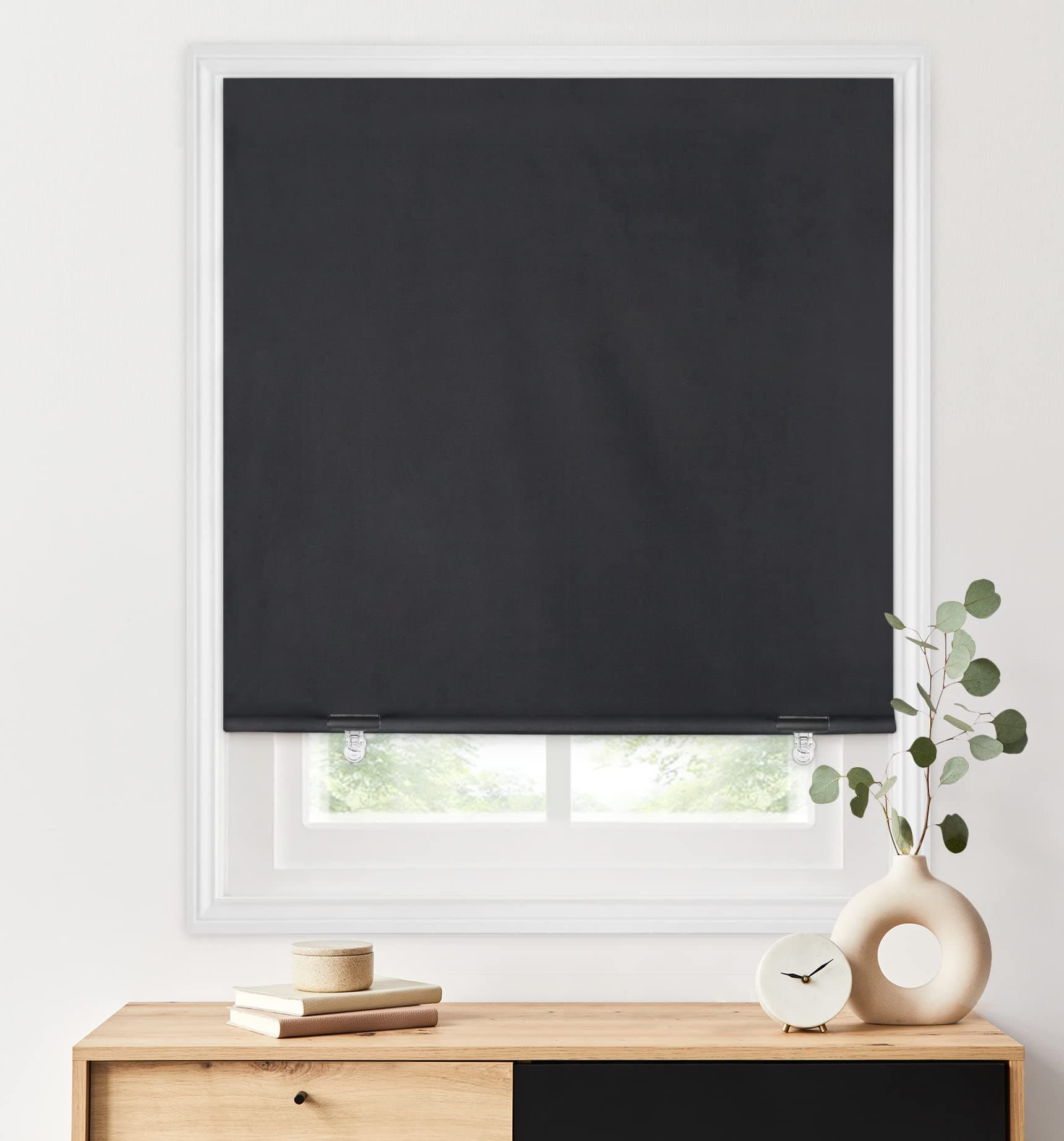 Redi Shade No-Tools Blackout Pleated Shade 36x72