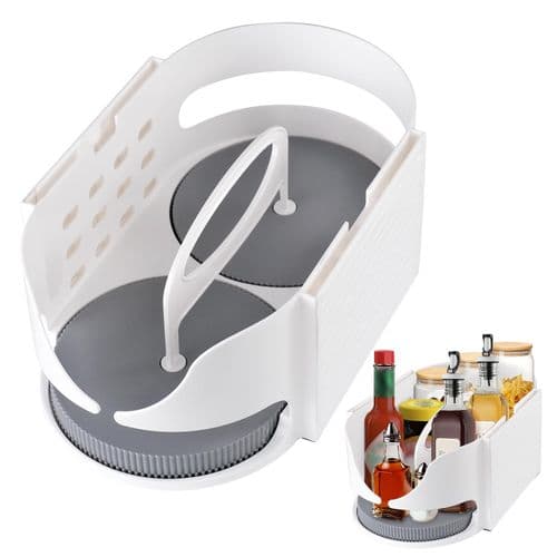 Clear Acrylic Fridge Lazy Susan 9-Inch