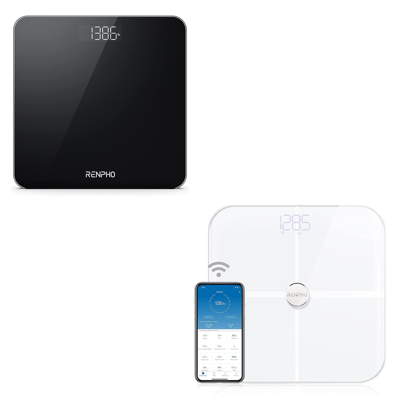 RENPHO Smart Scale for Body Weight with Bluetooth App