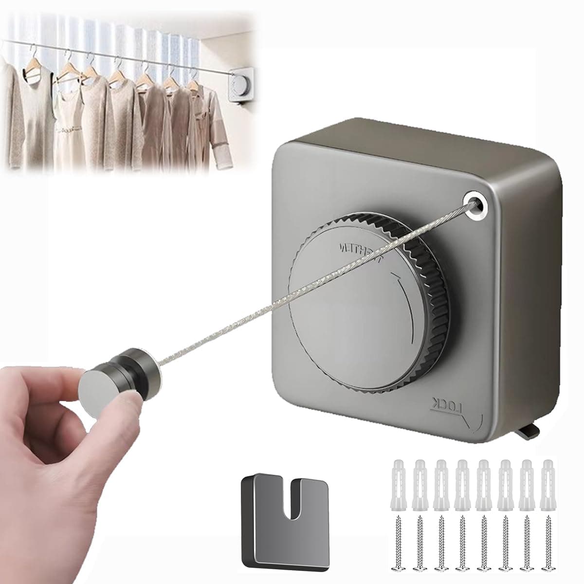 Retractable Indoor Clothesline