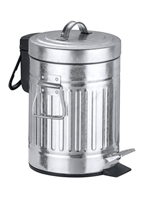 Retro Kitchen Trash Can with Pedal