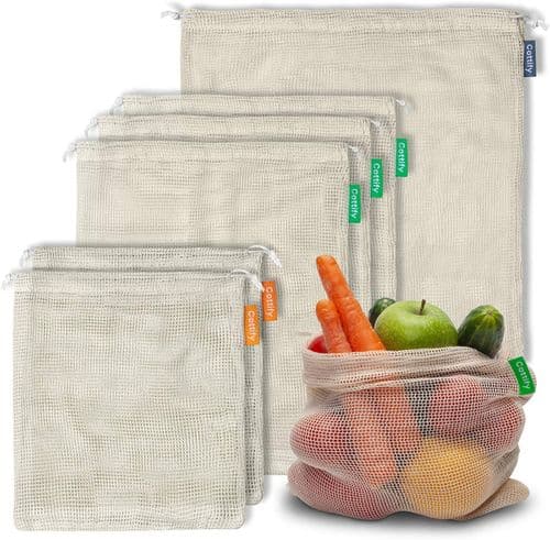 Reusable Mesh Produce Bags Set of 9