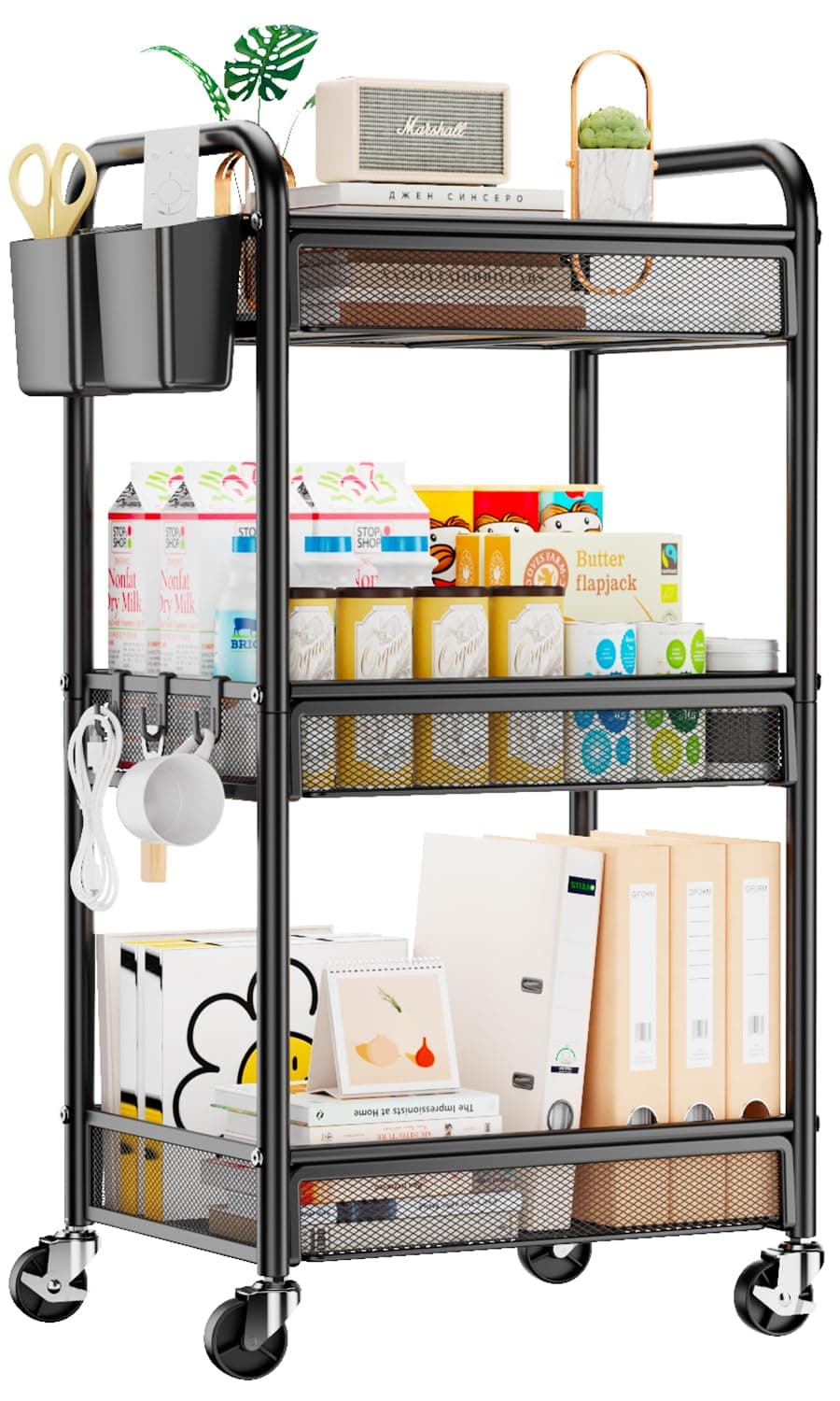 3-Tier Rolling Storage Cart