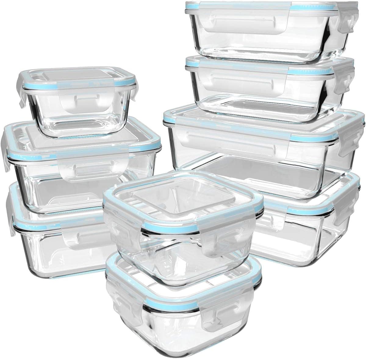 S Salient 18-Piece Glass Food Storage Set