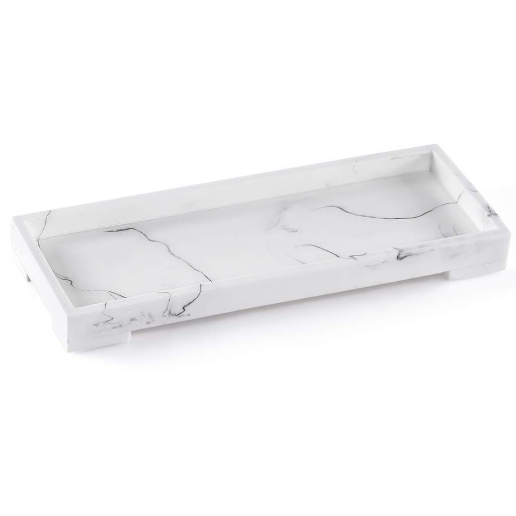 Sanbege Oval Marble Bathroom Vanity Tray
