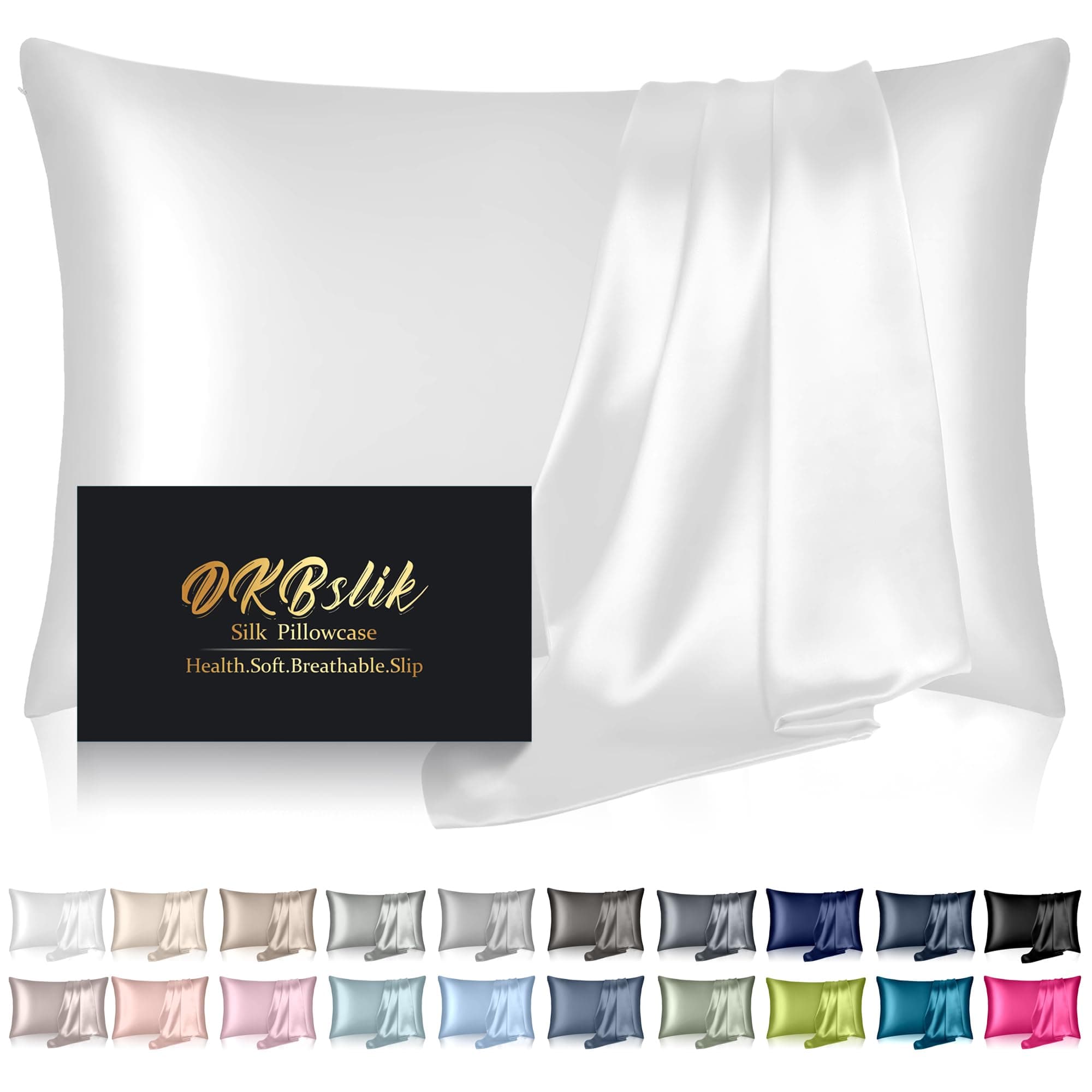 Satin Pillowcase Set Navy Blue - Queen 2 Pack